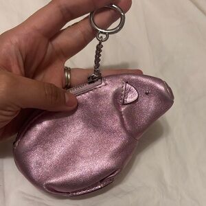 Michael Kors pink Pig Keychain Coin Purse - Women's Bag Accessory